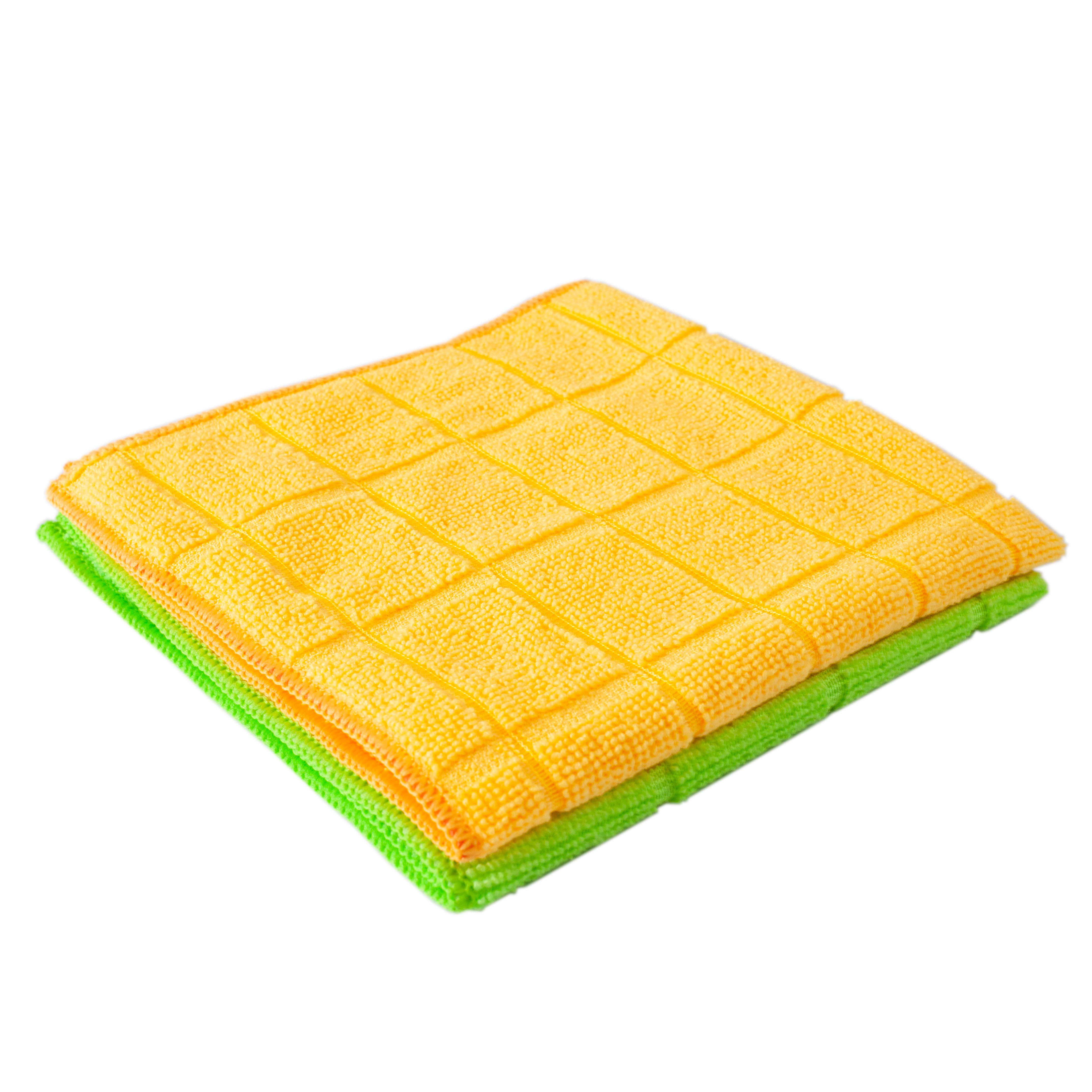 Microfiber Checked Cleaning Cloth & Microfiber Cleaning Towel